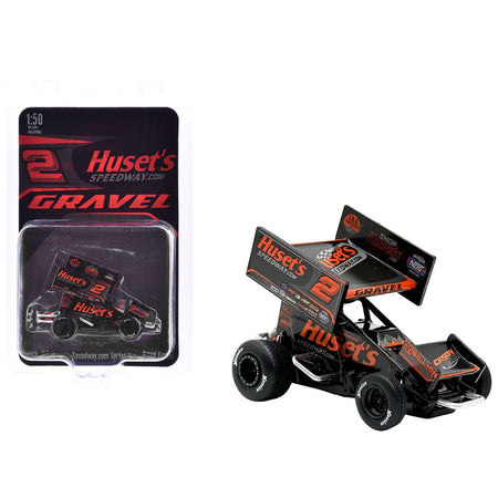 Winged Sprint Car #2 David Gravel "Huset's Speedway" (2025) 1/50 Diecast Model Car by ACME