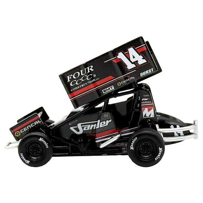 Winged Sprint Car #14 Spencer Bayston "Four CCCC's Construction - Sander" Jason Meyers Racing (2025) 1/50 Diecast Model Car by ACME