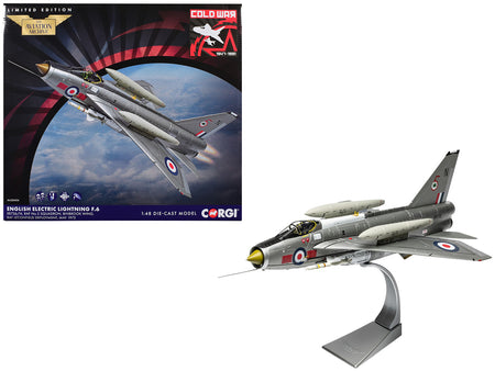 English Electric Lightning F.6 Aircraft "XR726 No. 5 Squadron Binbrook Wing RAF Leconfield" (1973) Royal Air Force "The Aviation Archive" Series 1/48 Diecast Model by Corgi