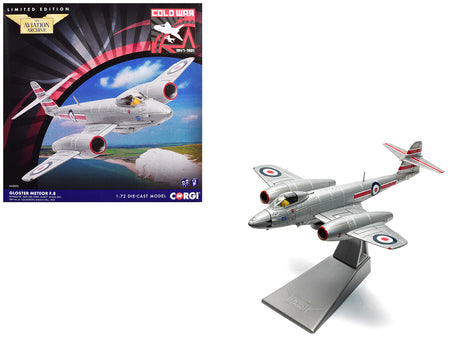 Gloster Meteor F.8 Aircraft "WH480/M Sqn Ldr John ‘Dusty’ Miller DFC No.41 Squadron Biggin Hill" (1951) Royal Air Force "The Aviation Archive" Series 1/72 Diecast Model Car by Corgi