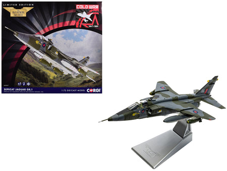 SEPECAT Jaguar GR.1 Aircraft "XX963/AL No.14 Squadron RAF Germany Bruggen" (1976) Royal Air Force "The Aviation Archive" Series 1/72 Diecast Model Car by Corgi