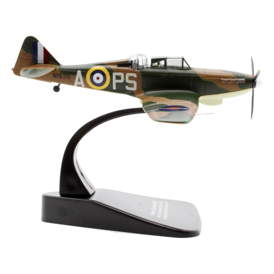 Boulton Paul Defiant MK I Fighter Plane Pilot: Sqn Ldr P Hunter Gunner Sgt F King 264 Squadron RAF Hornchurch (August 1940) "Oxford Aviation" Series 1/72 Diecast Model Airplane by Oxford Diecast