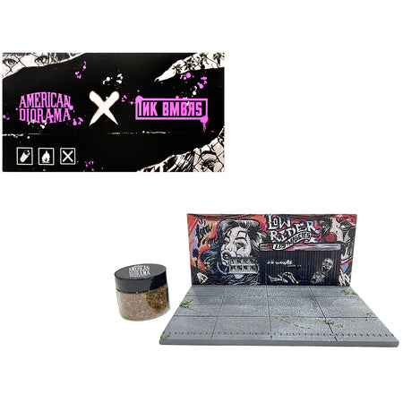 "American Diorama X INK BMBRS - LA Lowrider" Street Art Diorama for 1/64 Scale Models by American Diorama