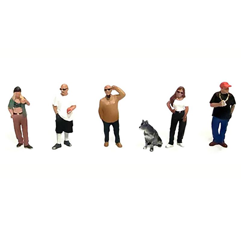 Miniature figures AD-2429MJ-1__92199, people with dog