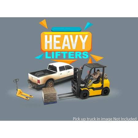 Heavy Lifters with forklift and truck model