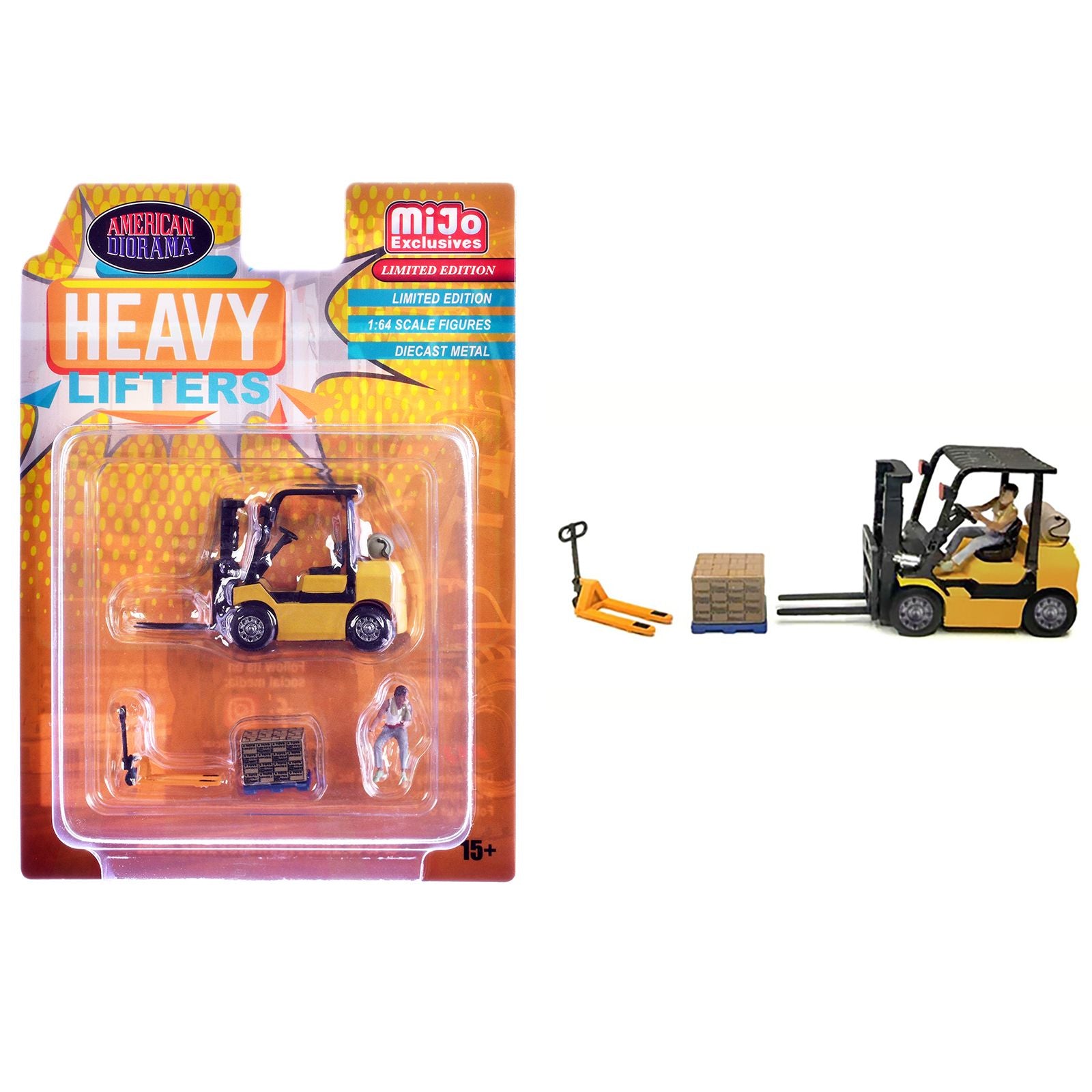 "Heavy Lifters" 4 piece Diecast Set Limited Edition for 1/64 Scale Models by American Diorama