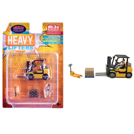 "Heavy Lifters" 4 piece Diecast Set Limited Edition for 1/64 Scale Models by American Diorama
