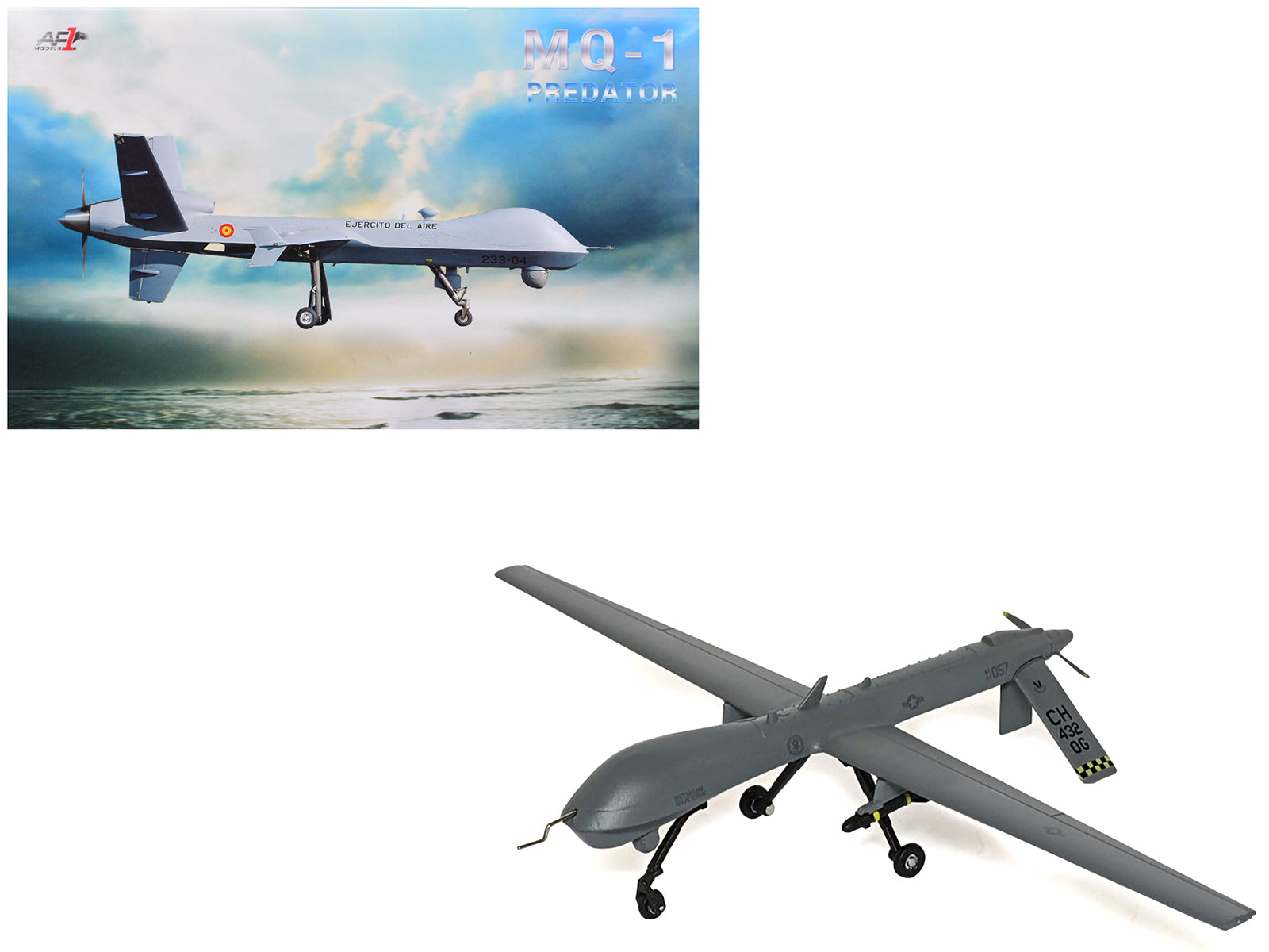 General Atomics MQ-1 Predator UAV Drone "United States Air Force" 1/72 Diecast Model by Air Force 1