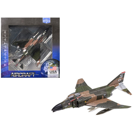 McDonnell Douglas F-4 Phantom Aircraft "Brain Damage 67th TFS Korat RTAB Thailand Rolling Thunder" (1972) United States Air Force "Collector Series" 1/144 Diecast Model by Air Force 1