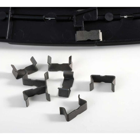 Black clips and trim