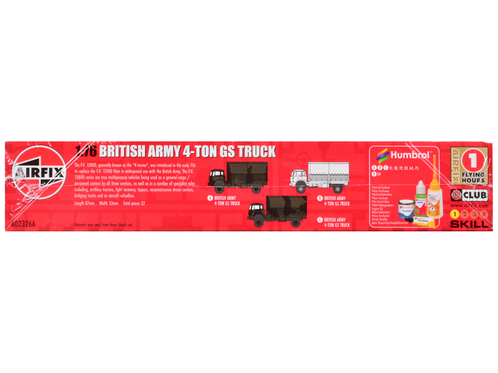 Airfix British Army 4-Ton GS Truck Model Box