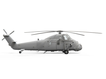 AIRA04068F-3 helicopter, side view, isolated on white