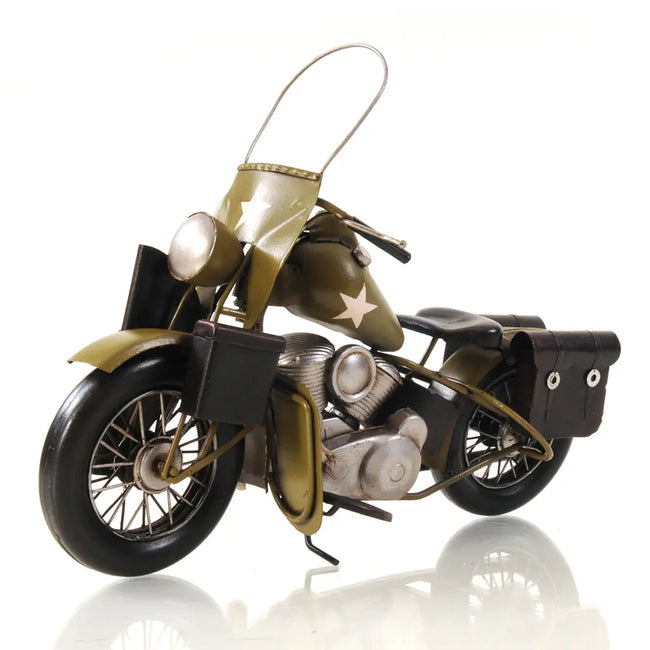 1942 Yellow Motorcycle 1:12