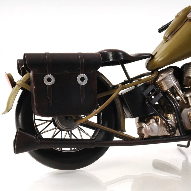 1942 Yellow Motorcycle 1:12