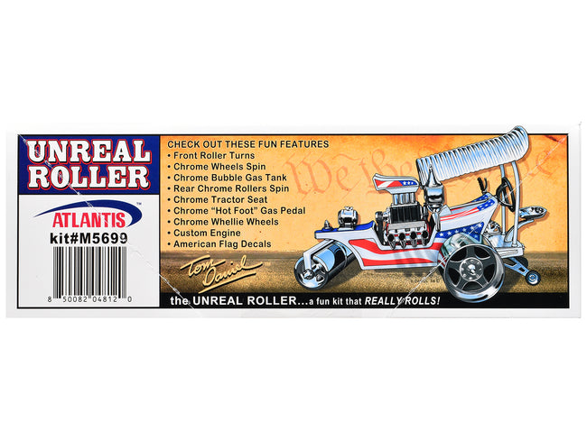 Skill 2 Model Kit Tom Daniel's Unreal Roller "America 250th Anniversary" Edition 1/24 Scale Model by Atlantis