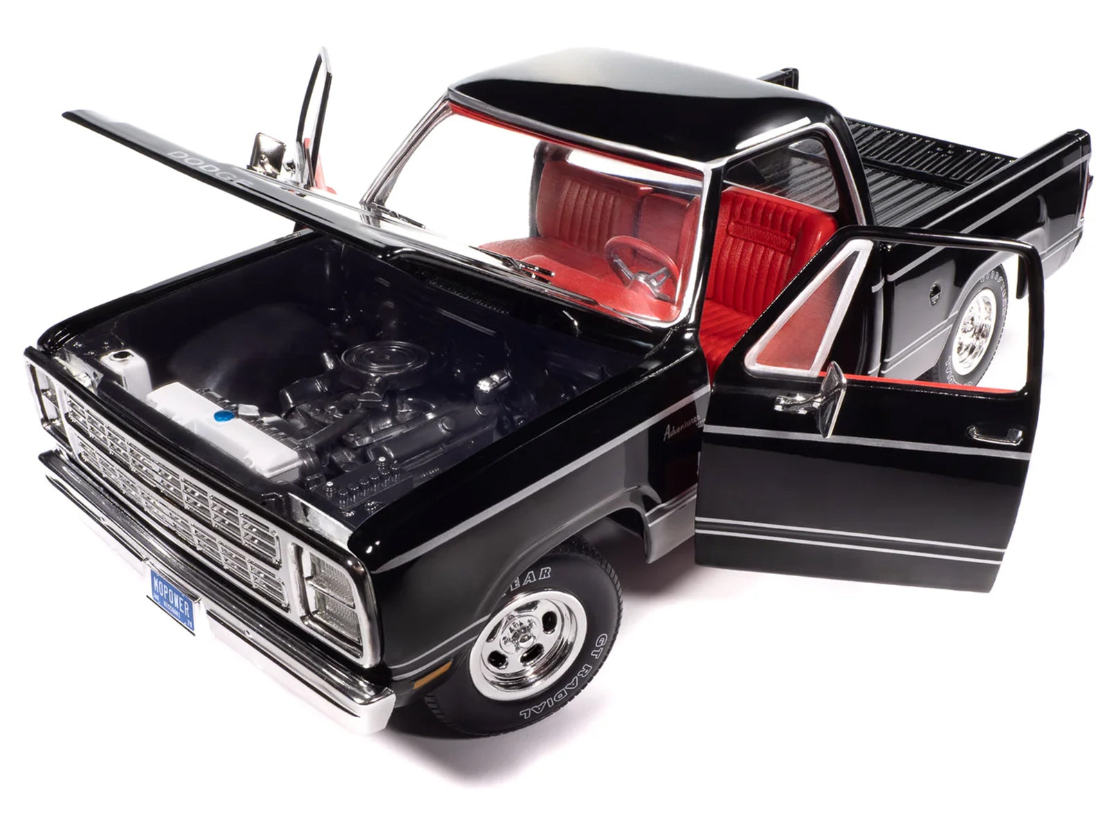 Black classic truck with red interior, AMM1355-2__56392