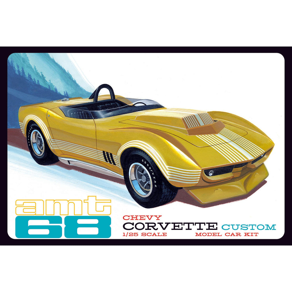 AMT 1968 Chevy Corvette Custom 1:25 Scale Model Kit