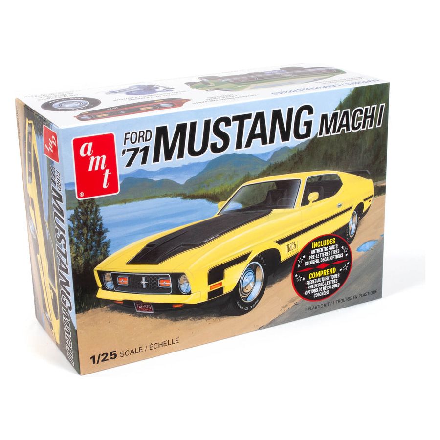 AMT 1971 Ford Mustang Mach I 1:25 Scale Model Kit