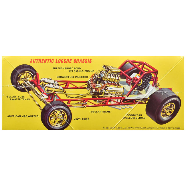 Skill 2 Model Kit 1969 Ford Mustang Longnose Funny Car "Gas Ronda" 1/25 Scale Model by AMT