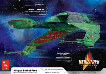 AMT STAR TREK KLINGON BIRD OF PREY 1:350 SCALE MODEL KIT