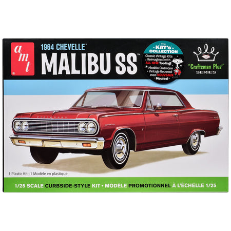 Skill 2 Model Kit 1964 Chevrolet Chevelle Malibu SS "Craftsman Plus" Series 1/25 Scale Model by AMT