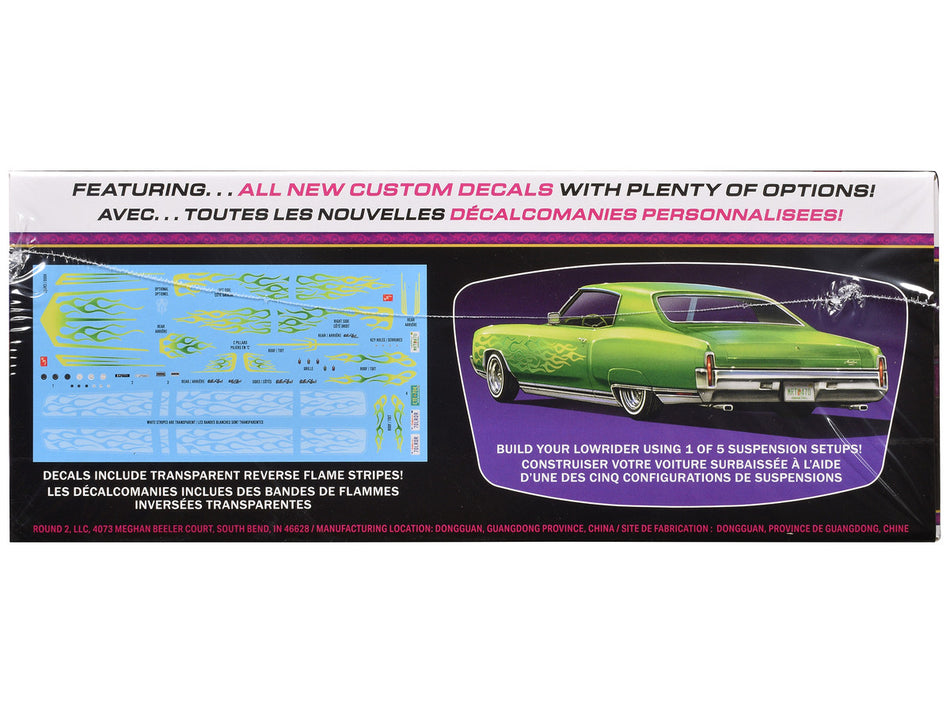 Skill 2 Model Kit 1970 Chevrolet Monte Carlo Lowrider "Kustom Kruisers" 1/25 Scale Model by AMT