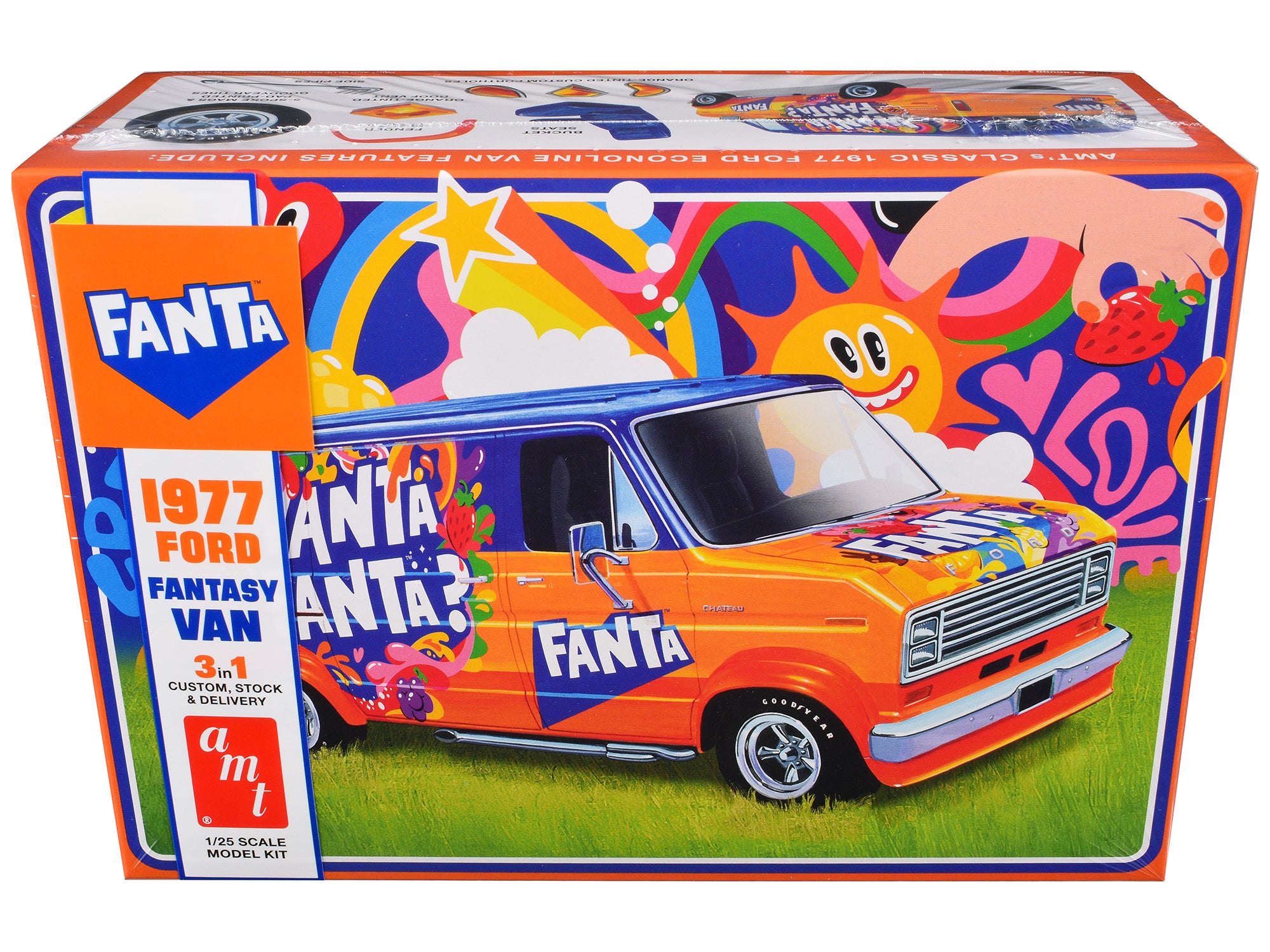 Skill 2 Model Kit 1977 Ford Custom Van "Fanta" 1/25 Scale Model by AMT