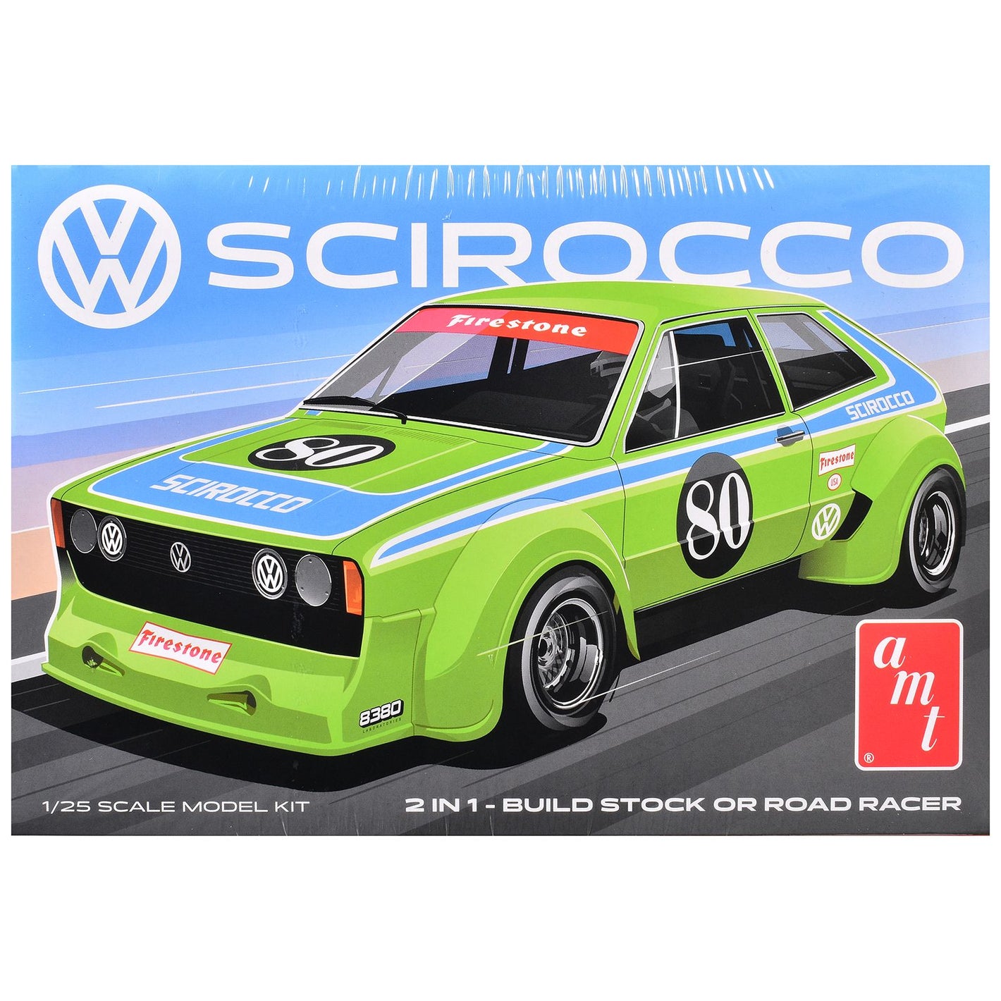 Skill 2 Model Kit Volkswagen Scirocco "T/A Champ" 1/25 Scale Model by AMT