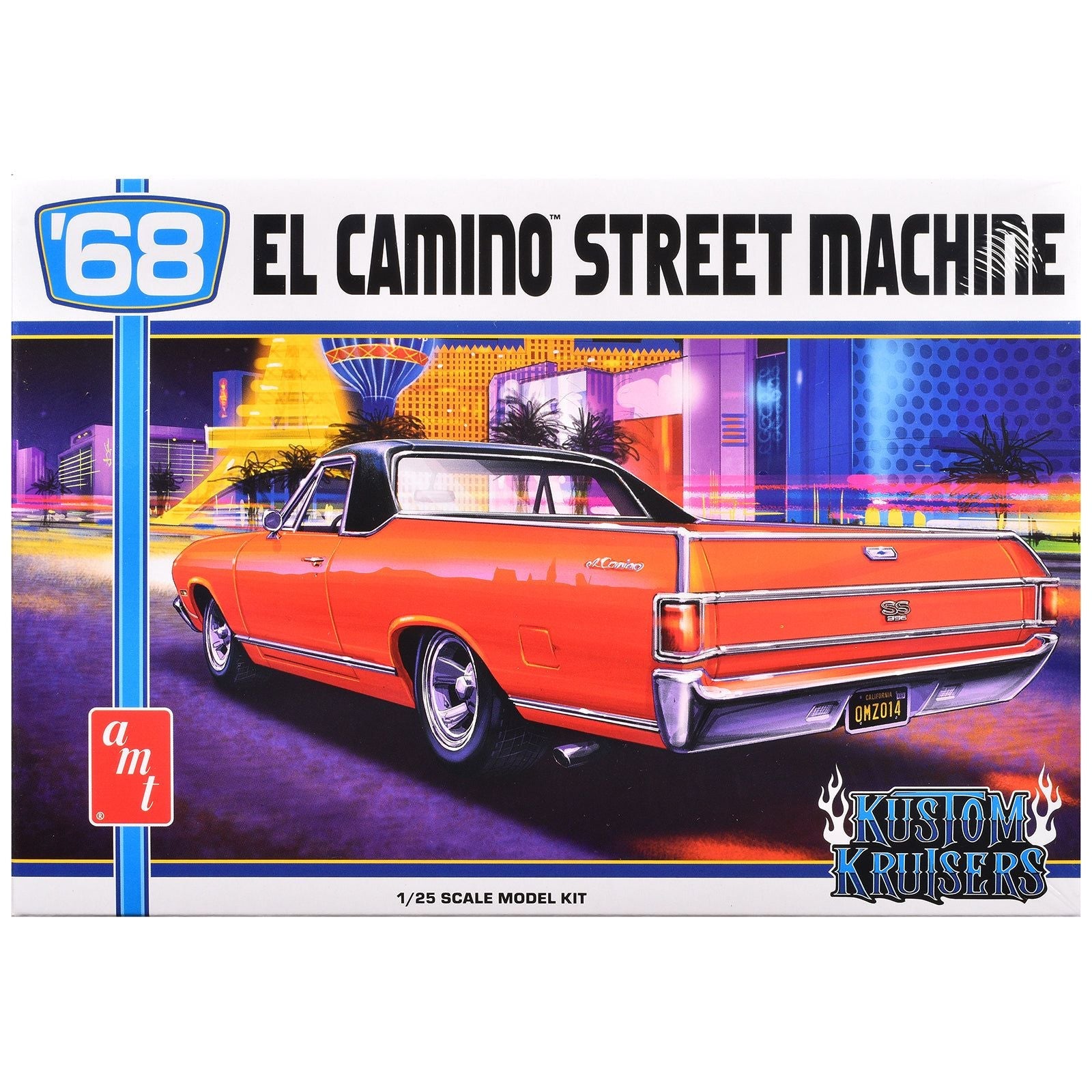 Skill 2 Model Kit 1968 Chevrolet El Camino Street Machine 1/25 Scale Model by AMT