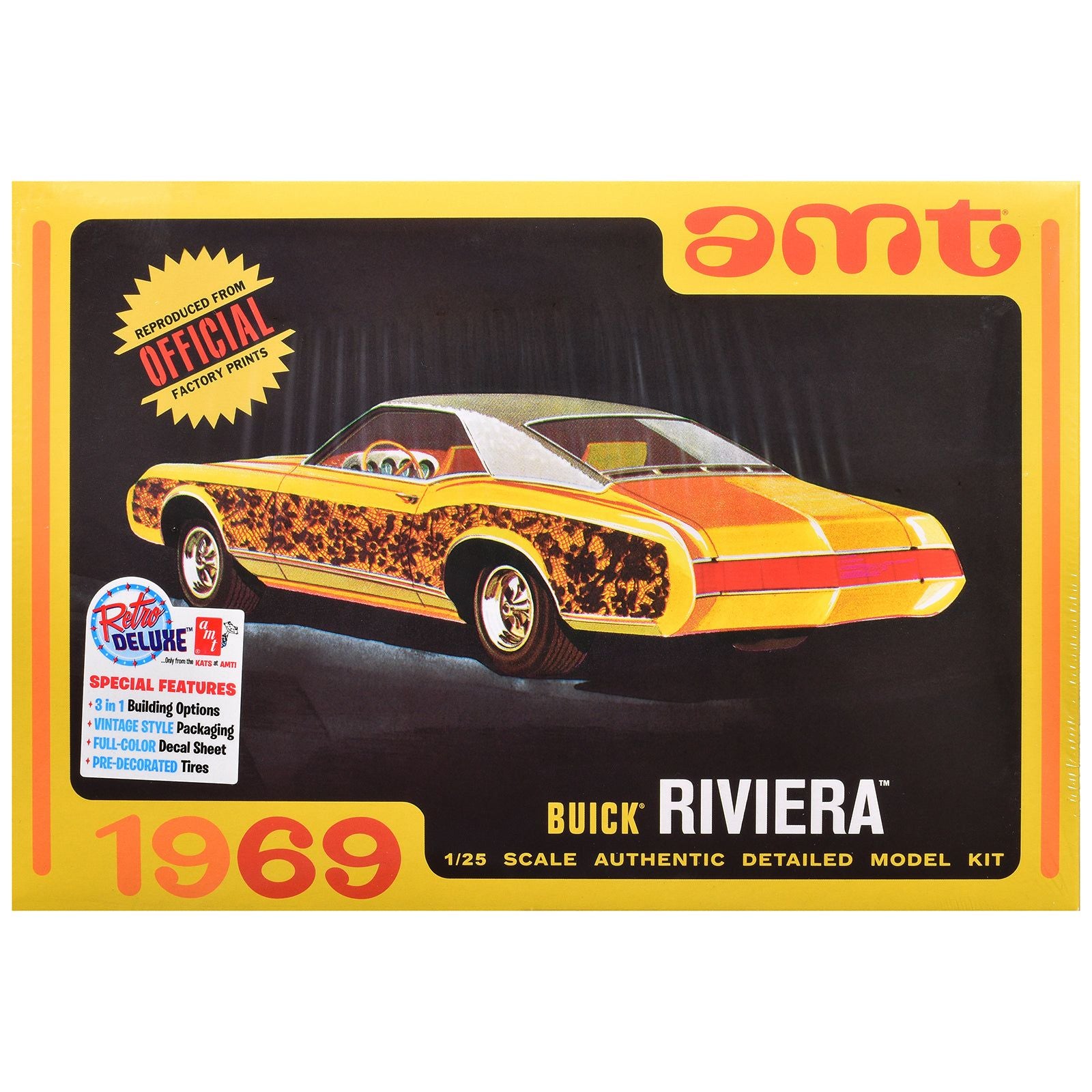 Skill 2 Model Kit 1969 Buick Riviera 1/25 Scale Model by AMT