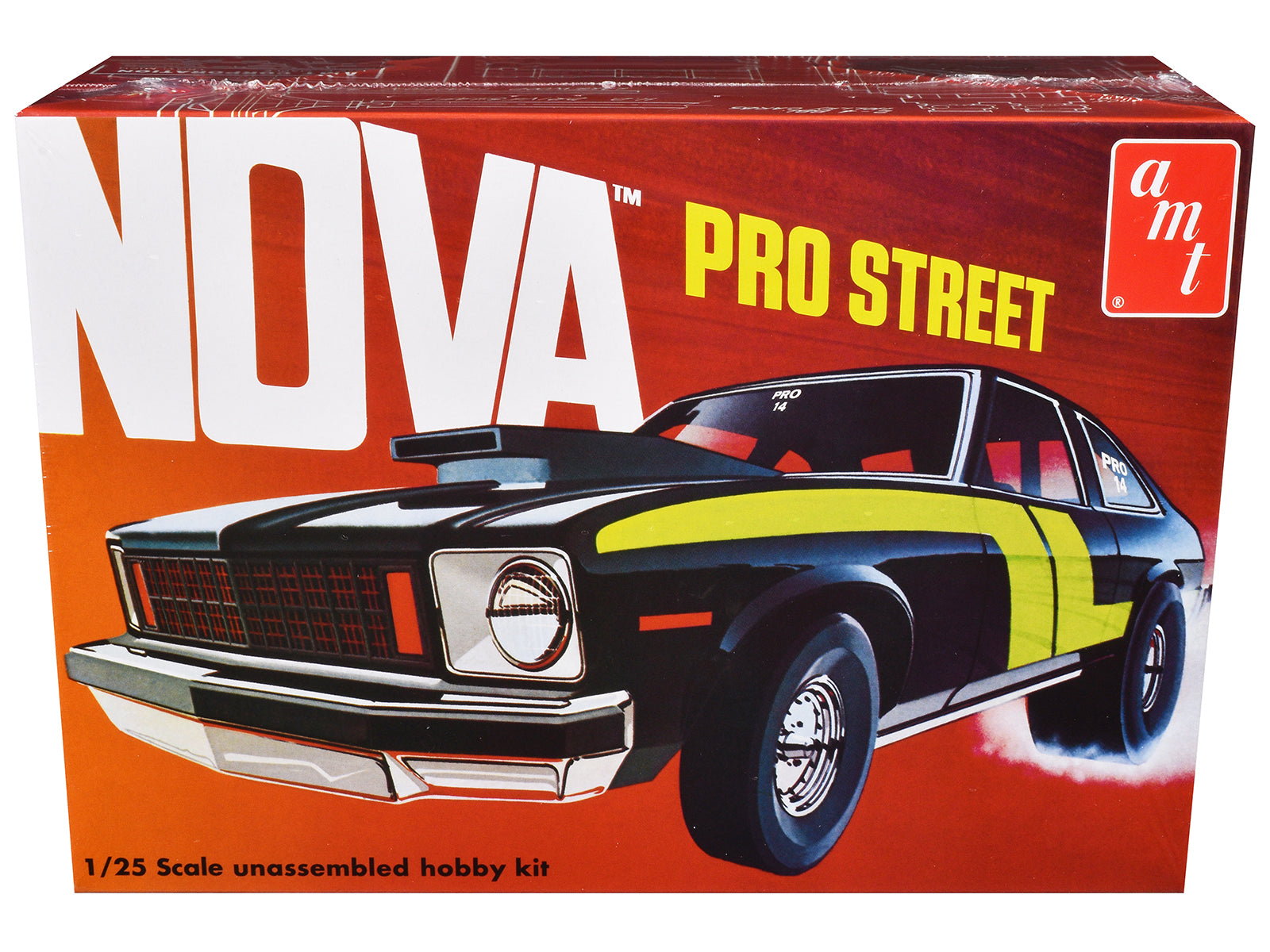 Skill 2 Model Kit Chevrolet Nova Pro Street 1/25 Scale Model by AMT