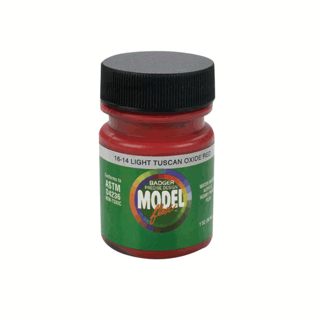 Badger Air Brush Co. - Light Tuscan Oxide Red, 1 oz ModelCars.com