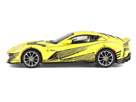 Yellow Ferrari toy car BBRFER64032-2__66649