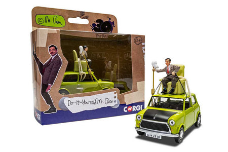 Mini Cooper RHD (Right Hand Drive) Yellow "Do-It-Yourself Mr. Bean" Modified Car "Mr. Bean" (1990-1995) TV Series Diecast Model Car by Corgi