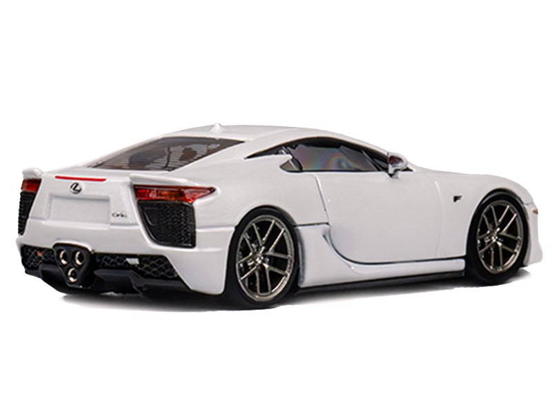 Lexus LFA RHD (Right Hand Drive) Pearl White Metallic 1/64 Diecast Model Car by CM Models