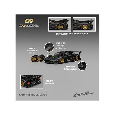 CM64-REVOLUCION-07 Pagani Zonda R model car details