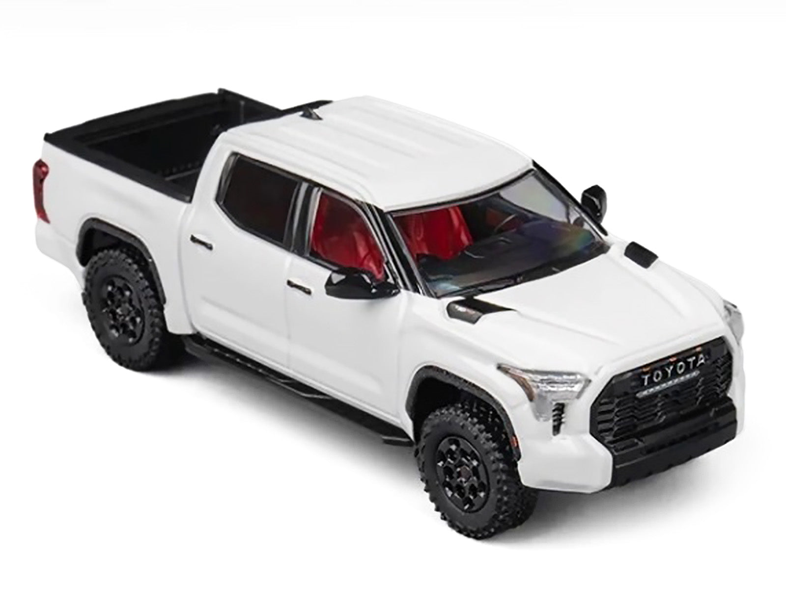 White Toyota Tundra pickup truck model