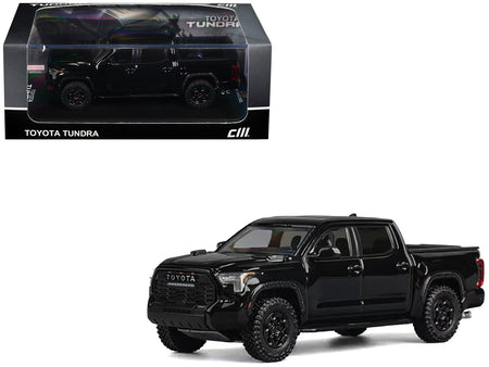 Toyota Tundra Pickup Truck Black 1/64 Diecast Model Car by CM Models