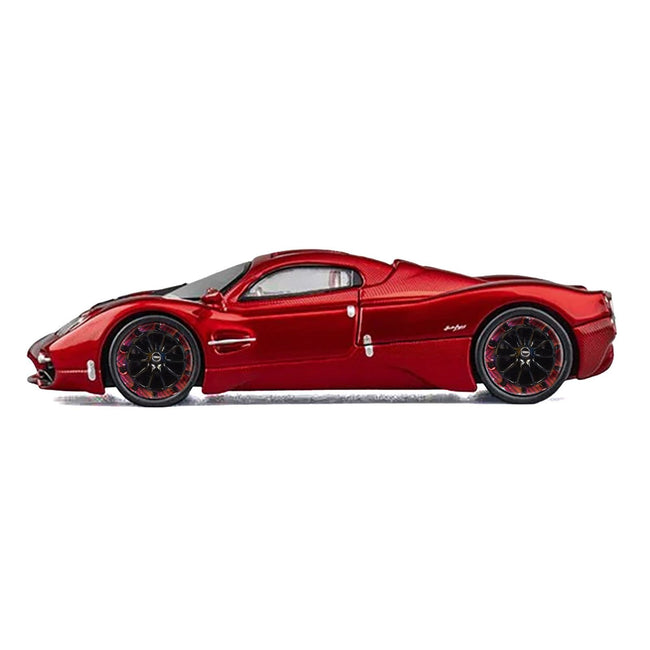 Pagani Utopia Red Metallic with Red Carbon Top 1/64 Diecast Model Car by CM Model