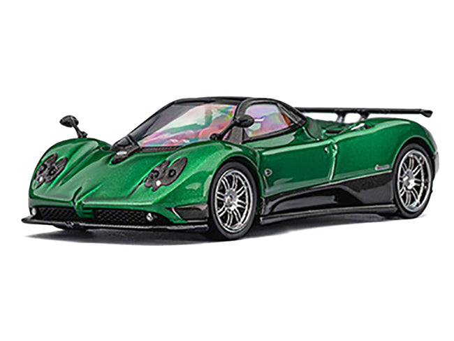 Pagani Zonda F Emerald Green Metallic with Moonroof 1/64 Diecast Model Car by CM Models