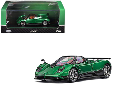 Pagani Zonda F Emerald Green Metallic with Moonroof 1/64 Diecast Model Car by CM Models
