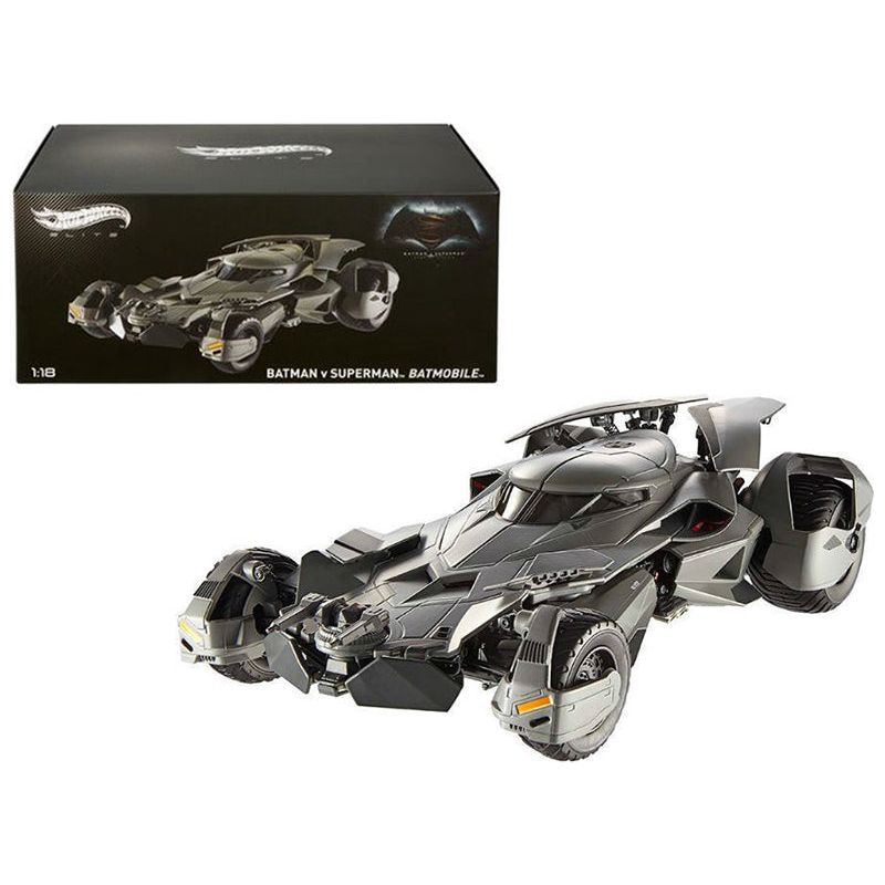 Dawn of Justice Batmobile From "Batman vs Superman" Movie Elite Edition 1/18 Diecast Model Car by Hot Wheels