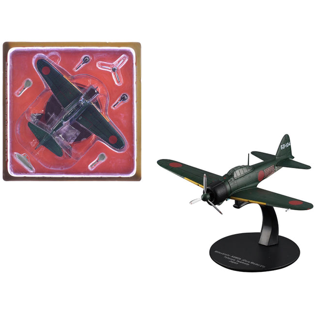 Mitsubishi A6M2B (Zero Model 21) Aircraft "Tetsuzo Iwamoto 253rd Naval Flying Group" Imperial Japanese Navy Air Service 1/72 Diecast Model by DeAgostini