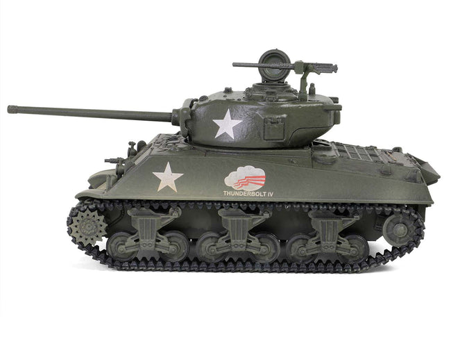 U.S. Sherman M4A3(76) Medium Tank "THUNDERBOLT IV 37th Tank Battalion 4th Armored Division Bastogne" (1944) United States Army "Mini AFV" Series 1/64 Diecast Model by Forces of Valor