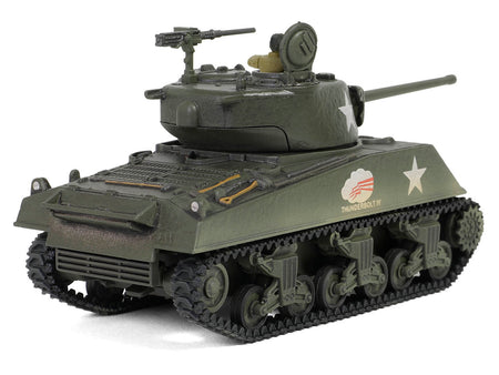 U.S. Sherman M4A3(76) Medium Tank "THUNDERBOLT IV 37th Tank Battalion 4th Armored Division Bastogne" (1944) United States Army "Mini AFV" Series 1/64 Diecast Model by Forces of Valor