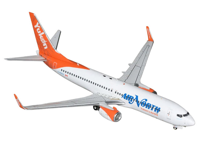 Boeing 737-800 Commercial Aircraft "Air North" (C-FNYA) White with Orange Tail "Gemini 200" 1/200 Diecast Model by GeminiJets