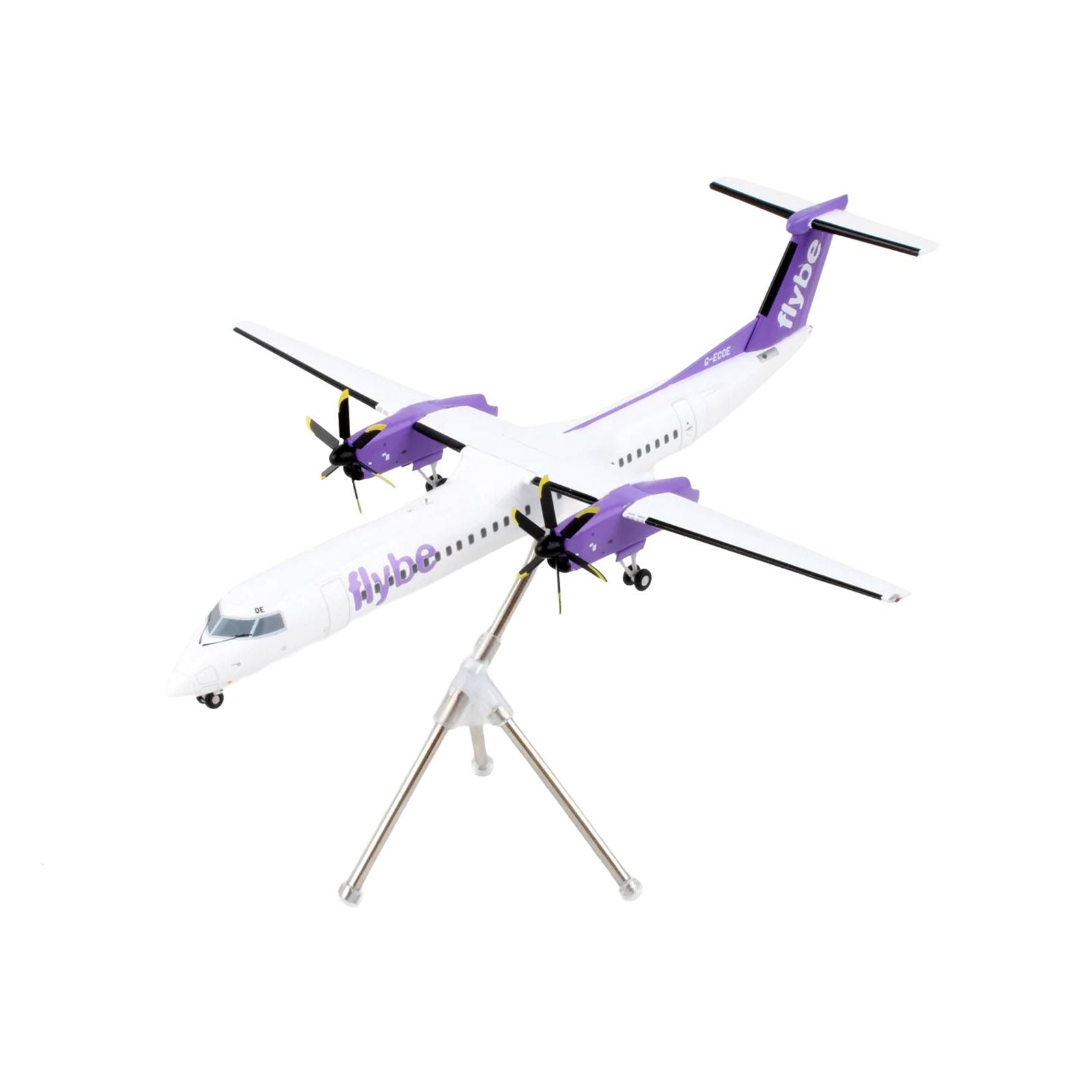 Flybe model airplane on stand, G2BEE1193-1__97456
