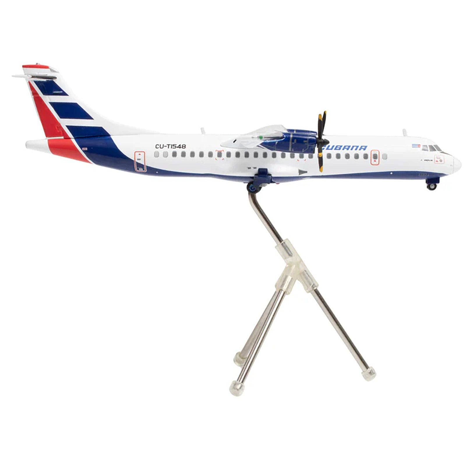 Lugana G2CUB1252-3 model airplane on stand