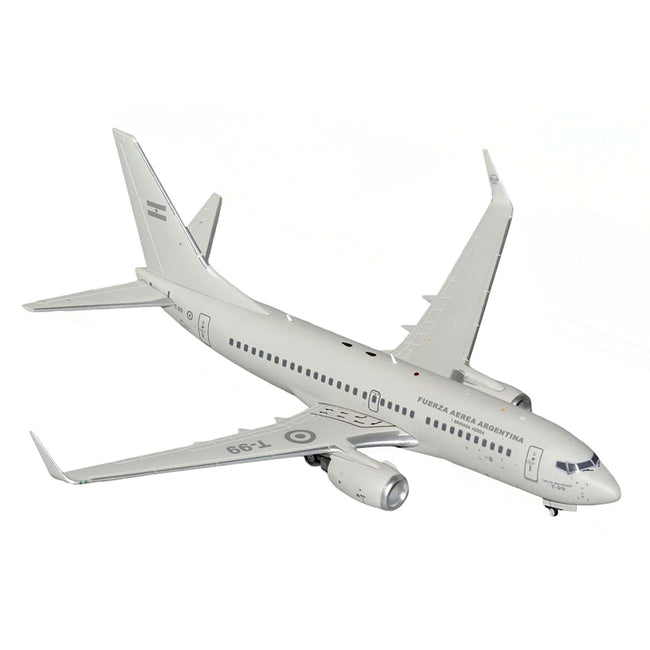Boeing 737-700 Transport Aircraft "Fuerza Aerea Argentina (Air Force)" (T-99) Gray "Gemini 200" Series 1/200 Diecast Model Airplane by GeminiJets