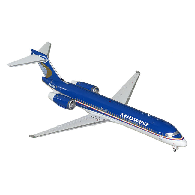 Boeing 717-200 Commercial Aircraft "Midwest Airlines" (N920ME) Blue and White "Gemini 200" Series 1/200 Diecast Model Airplane by GeminiJets